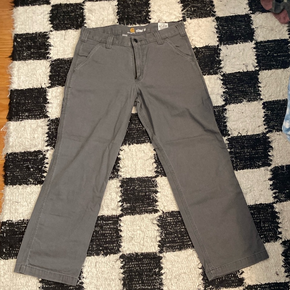 Carhartt Men’s Grey Relaxed Straight Rigby Dungaree | Size 32W x 28L (Worn once)
